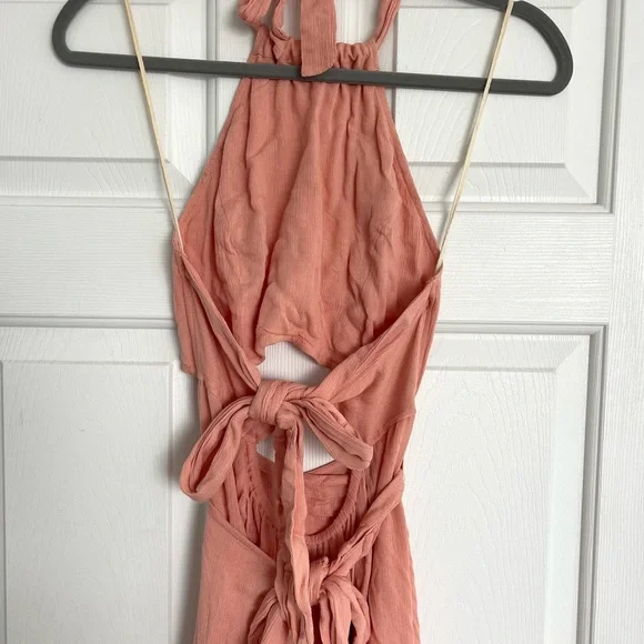 Free People Bring On The Heat Rose Wrap Maxi Dress | Small - Picture 5 of 6